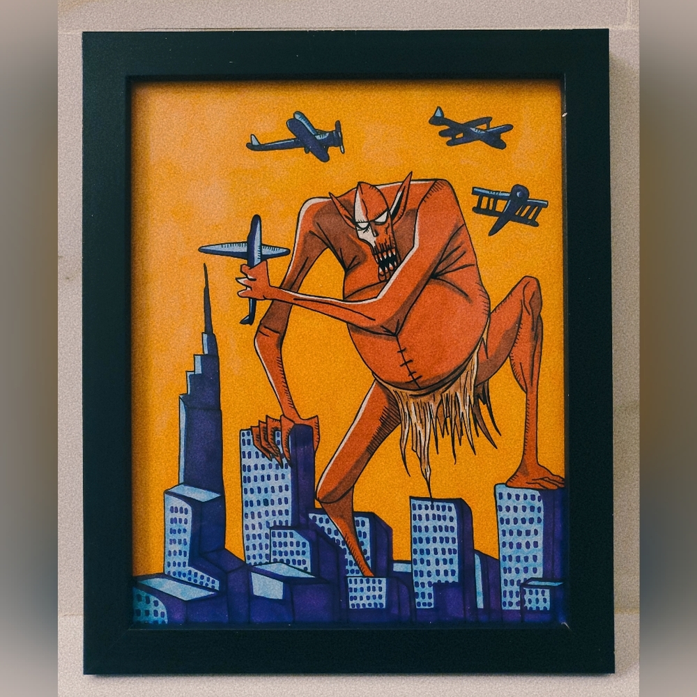 Giant world destroyer wall-art for home decoration